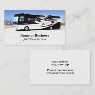 Tarjeta De Visita vehículo RV grande o recreativo