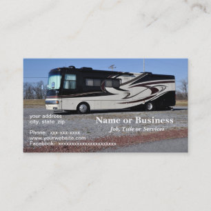 Tarjeta De Visita vehículo RV grande o recreativo