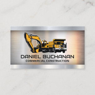 Tarjeta De Visita Vehículos de construcción de maquinaria pesada   M