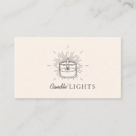 Tarjeta De Visita Vela artesanal de soja pekinesa elegante