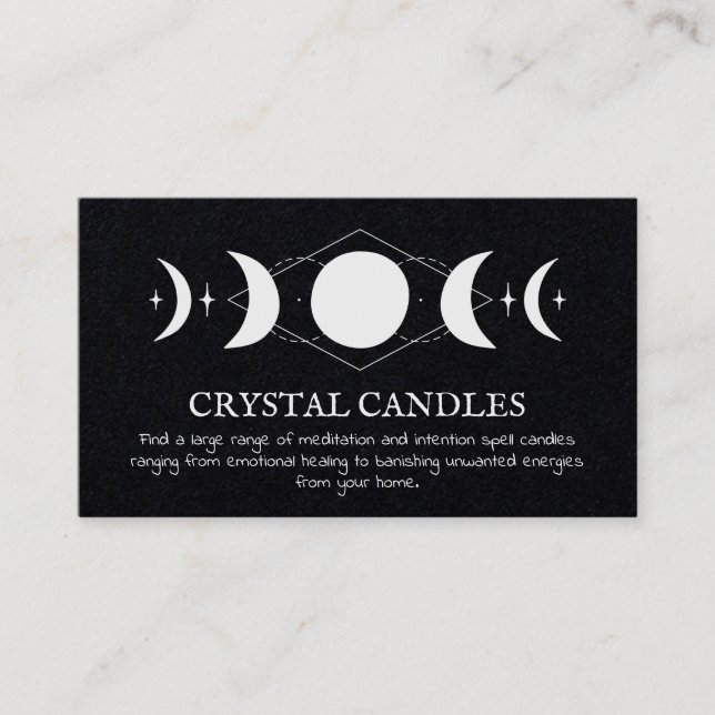 Tarjeta De Visita Vela Crystal Candle (Anverso)