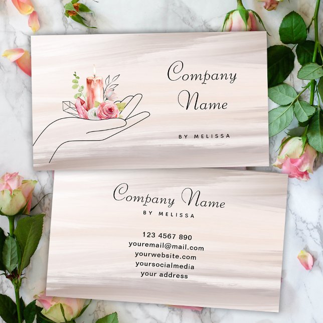 Tarjeta De Visita Vela floral (Subido por el creador)