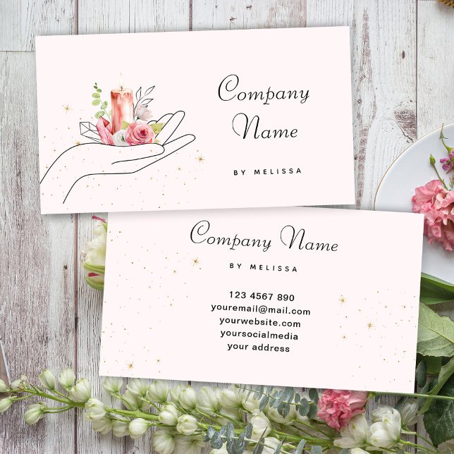 Tarjeta De Visita Vela floral (Subido por el creador)