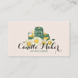 Tarjeta De Visita Vela suave elegante de cera de soja casera margari