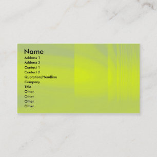 Tarjeta De Visita Vela verde amarilla