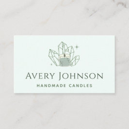 Tarjeta De Visita Velas hechas a mano Crystal Gemstone Bus de medios