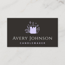 Tarjeta De Visita Velas hechas a mano y vándalos de cristal