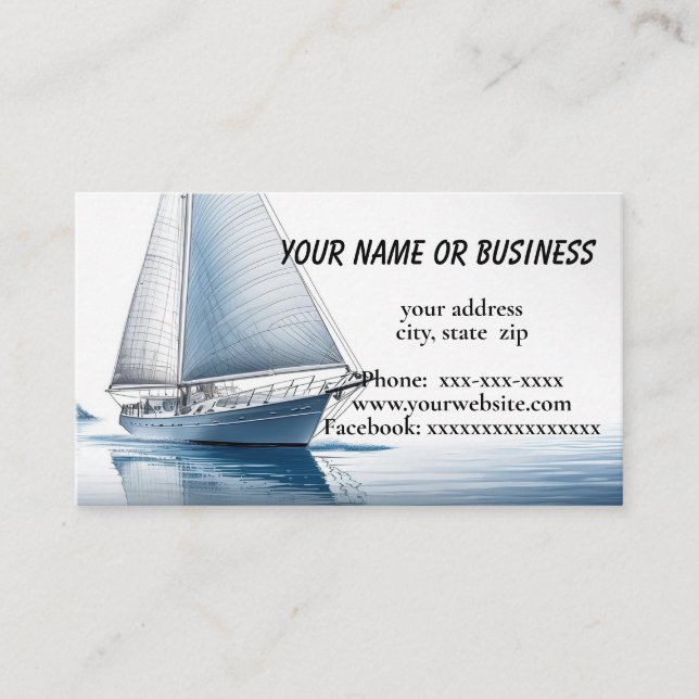 Tarjeta De Visita Velero (Anverso)