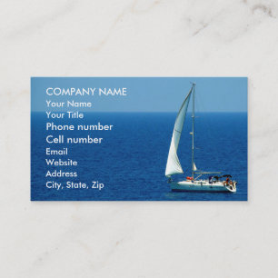 Tarjeta De Visita Velero hermoso