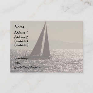 Tarjeta De Visita Veleros que navegan el puerto deportivo del mar