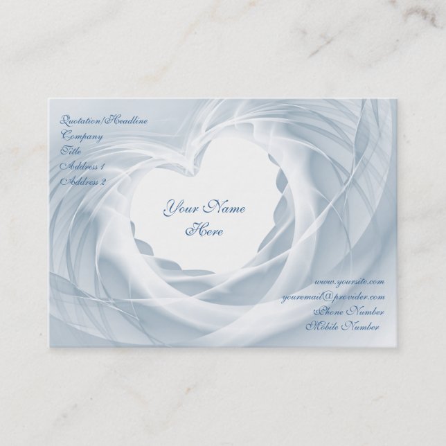 Tarjeta De Visita Velo de novia (Anverso)