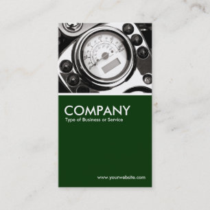 Tarjeta De Visita Velocímetro de motocicleta - Verde oscuro