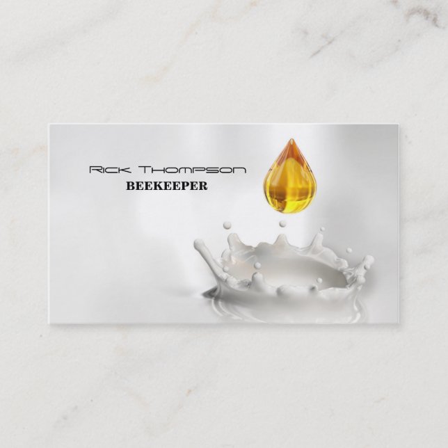 Tarjeta De Visita Vendedor de la miel/abeja dulce sabrosa del (Anverso)