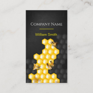 Tarjeta De Visita Vendedor de miel: apicultor
