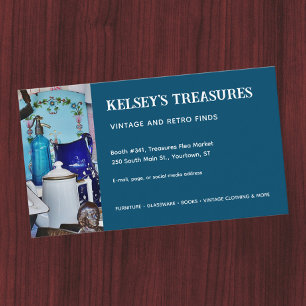 Tarjeta De Visita Vendedora de ventas o venta de pulgas de vintage c