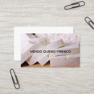 Tarjeta De Visita Vendo queso fresco
