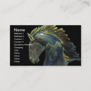 Tarjeta de visita Venetin Murano Glass Horse