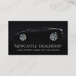 Tarjeta De Visita Venta automática de distribuidores negros modernos