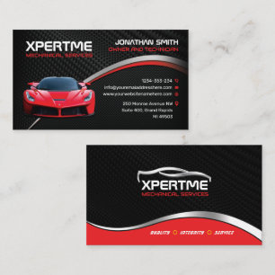 Tarjeta De Visita Venta de coches, Reparación automática, Reparación
