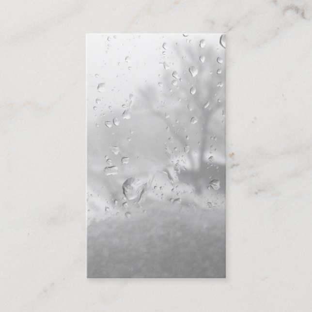 Tarjeta De Visita ventana de la ciudad de invierno (Anverso)