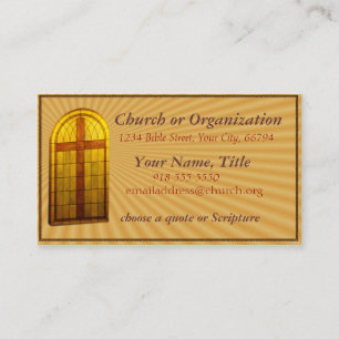 Tarjeta De Visita Ventana de la iglesia de Stainglass