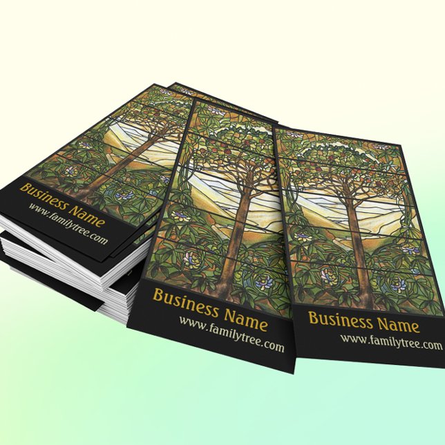 Tarjeta De Visita Ventana de vidrio manchado de árbol de vida/tiffan (Subido por el creador)