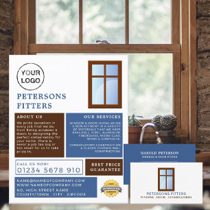 Tarjeta De Visita Ventana Diseño, Ventana y Puerta Fitter Company