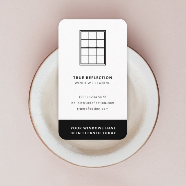 Tarjeta De Visita Ventanas limpiadoras de ventanas limpiadas hoy neg (Subido por el creador)