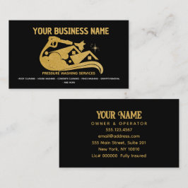 Tarjeta De Visita Ventanilla de lavado de corriente eléctrica de lav