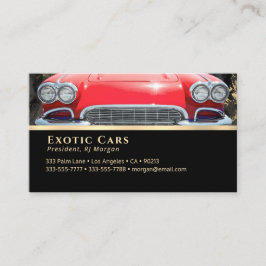 Tarjeta De Visita Ventas automáticas, Coches exóticos Coche Deportiv