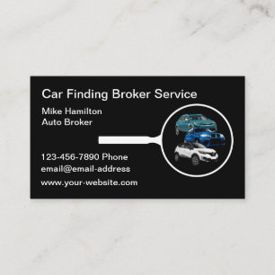 Tarjeta De Visita Ventas de automóviles del corredor de autos modern