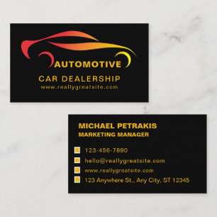 Tarjeta De Visita Ventas de autos nuevos y usados - Ventas de autos