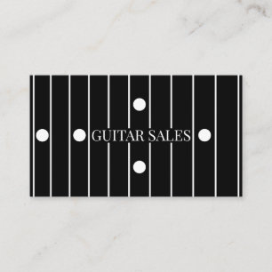 Tarjeta De Visita Ventas de Guitarra Estilo Pro con Diapasón de Éban
