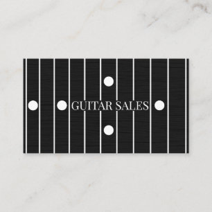 Tarjeta De Visita Ventas de Guitarra Estilo Pro con Diapasón de Palo
