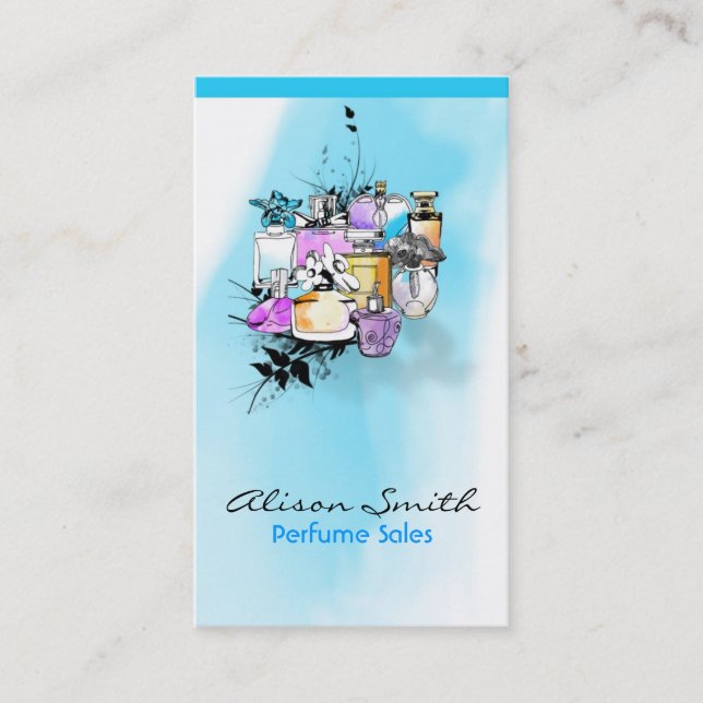 Tarjeta De Visita Ventas de Perfume (Anverso)