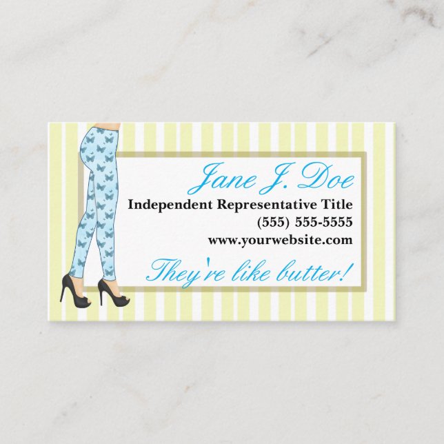 Tarjeta De Visita Ventas, rosa y púrpura de las polainas (Anverso)