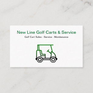 Tarjeta De Visita Ventas y servicio de carros de golf