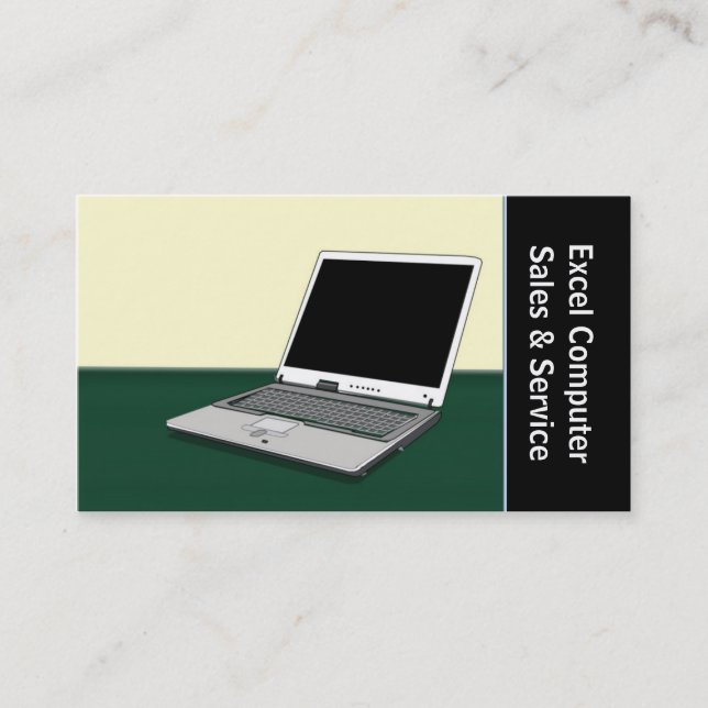 Tarjeta De Visita Ventas y servicio de computadoras (Anverso)