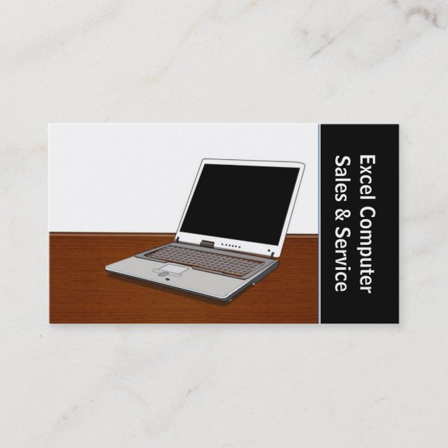 Tarjeta De Visita Ventas y servicio de computadoras (Anverso)