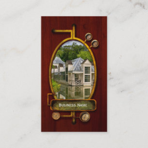 Tarjeta De Visita Verano - Casa en el lago