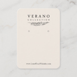 Tarjeta De Visita Verano Mighty Earring Vertical