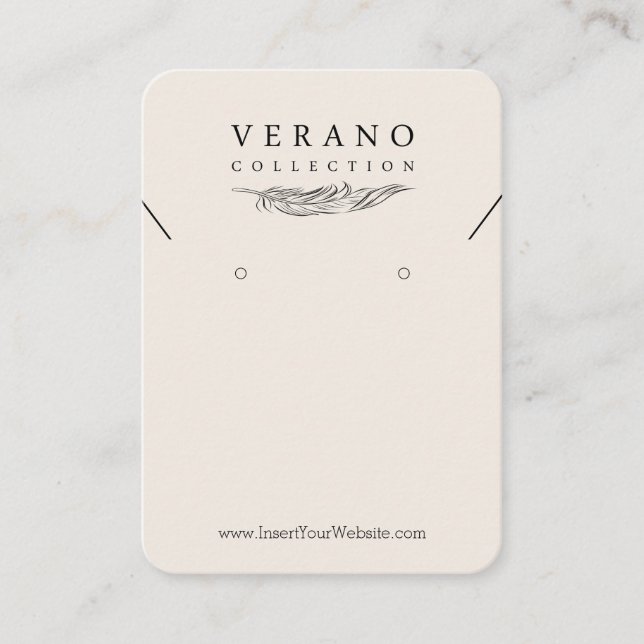 Tarjeta De Visita Verano potente Combo vertical (Anverso)
