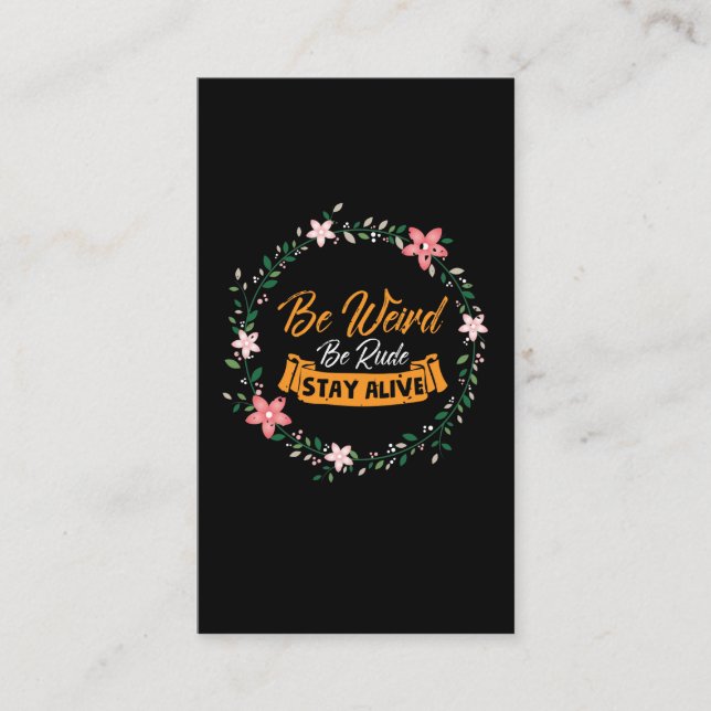 Tarjeta De Visita Verdadero Podcast: Sean raras las reglas de manten (Anverso)