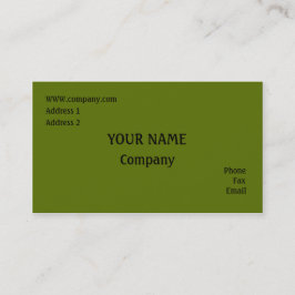 Tarjeta De Visita Verde