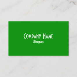 Tarjeta de visita verde