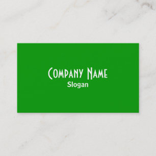 Tarjeta de visita verde