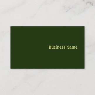 Tarjeta De Visita Verde