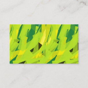 Tarjeta de visita : verde