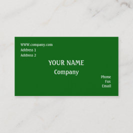 Tarjeta De Visita Verde