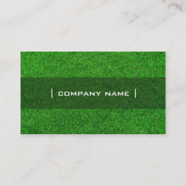 Tarjeta de visita verde